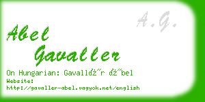 abel gavaller business card